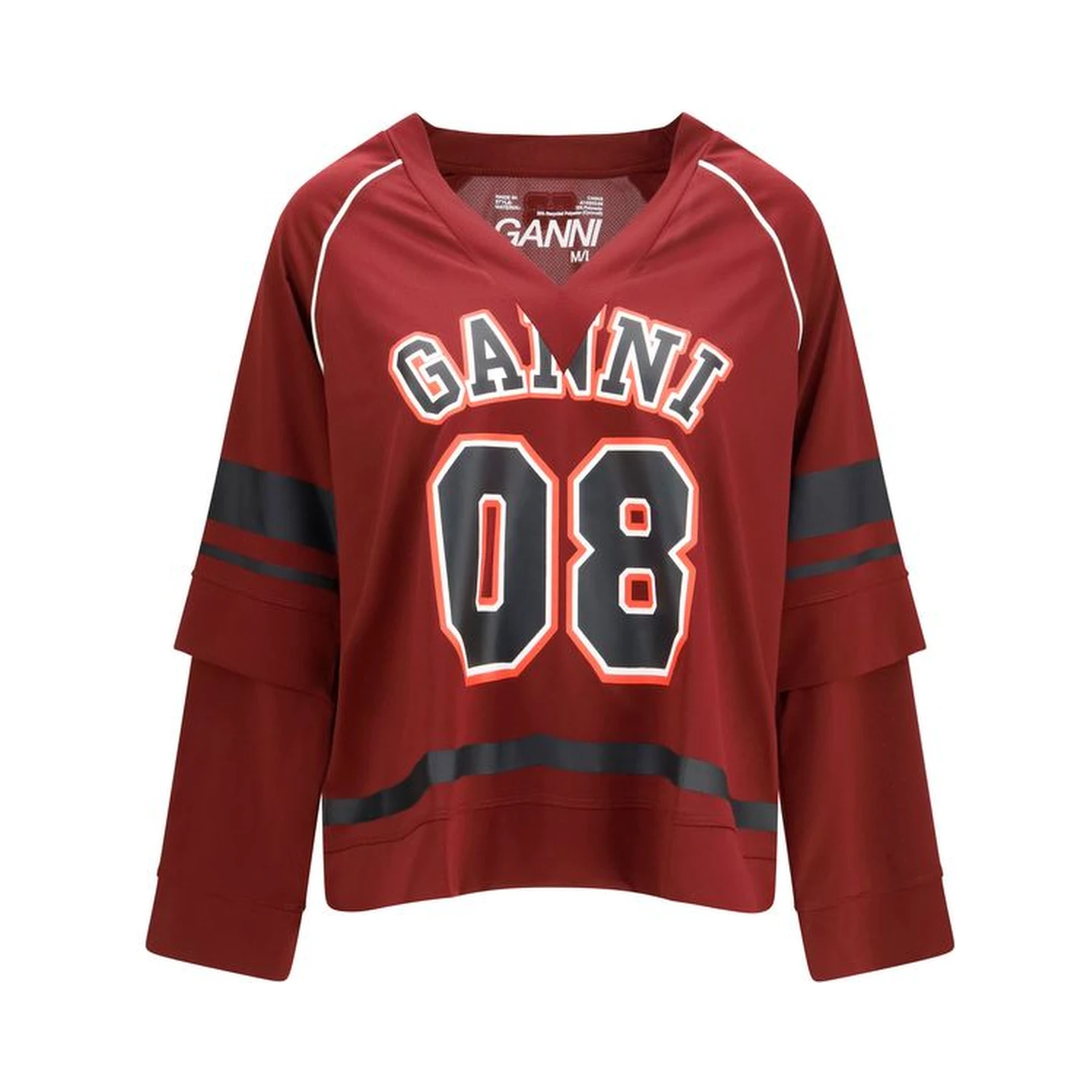 Bordeaux Polyester Sweatshirt