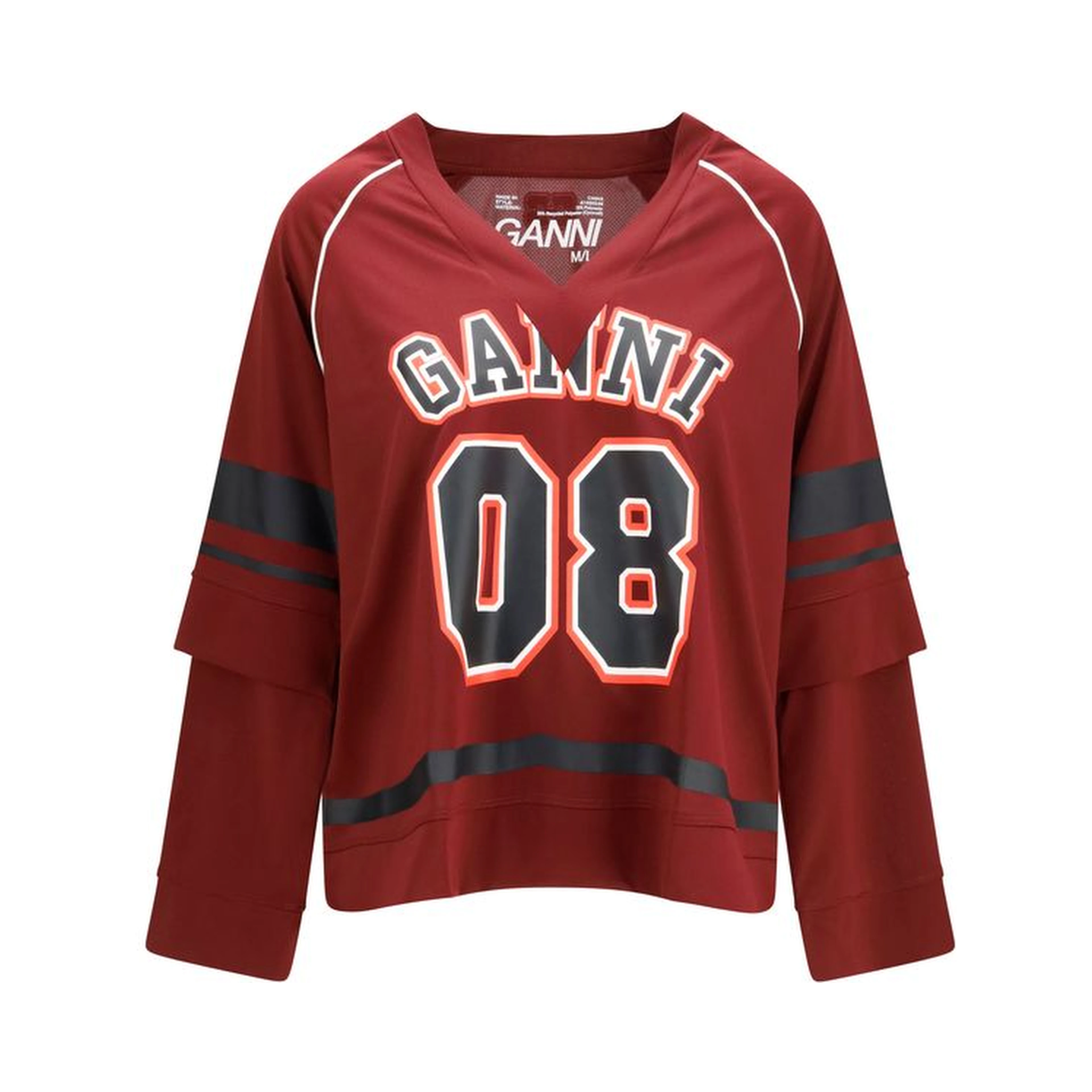 Bordeaux Polyester Sweatshirt