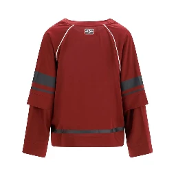 Bordeaux Polyester Sweatshirt