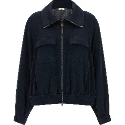 Blue Cotton Bomber