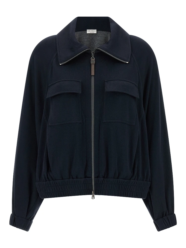 Blue Cotton Bomber