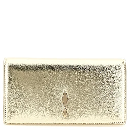 Gold Lambskin Clutch Bag