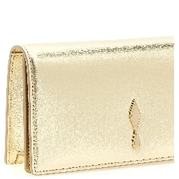 Gold Lambskin Clutch Bag