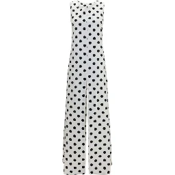 White Silk Long Dress