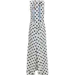 White Silk Long Dress