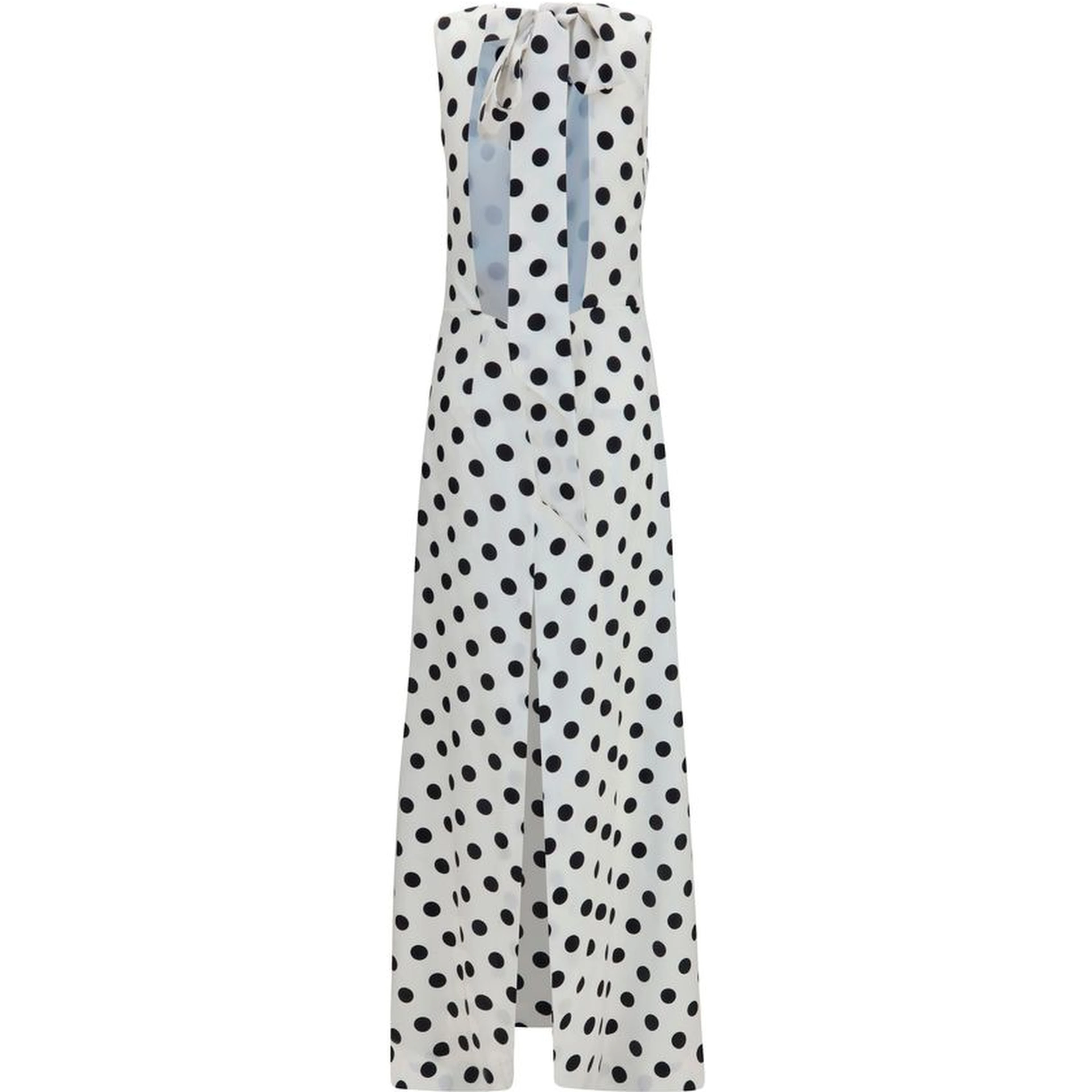 White Silk Long Dress