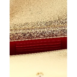 Gold Lambskin Clutch Bag