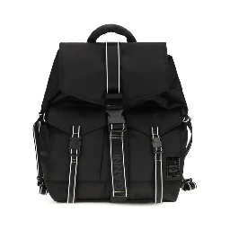 Black Recycled Polyamide Backpack