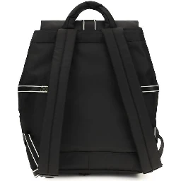 Black Recycled Polyamide Backpack