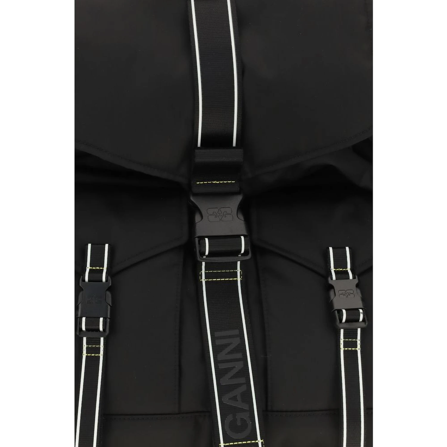 Black Recycled Polyamide Backpack