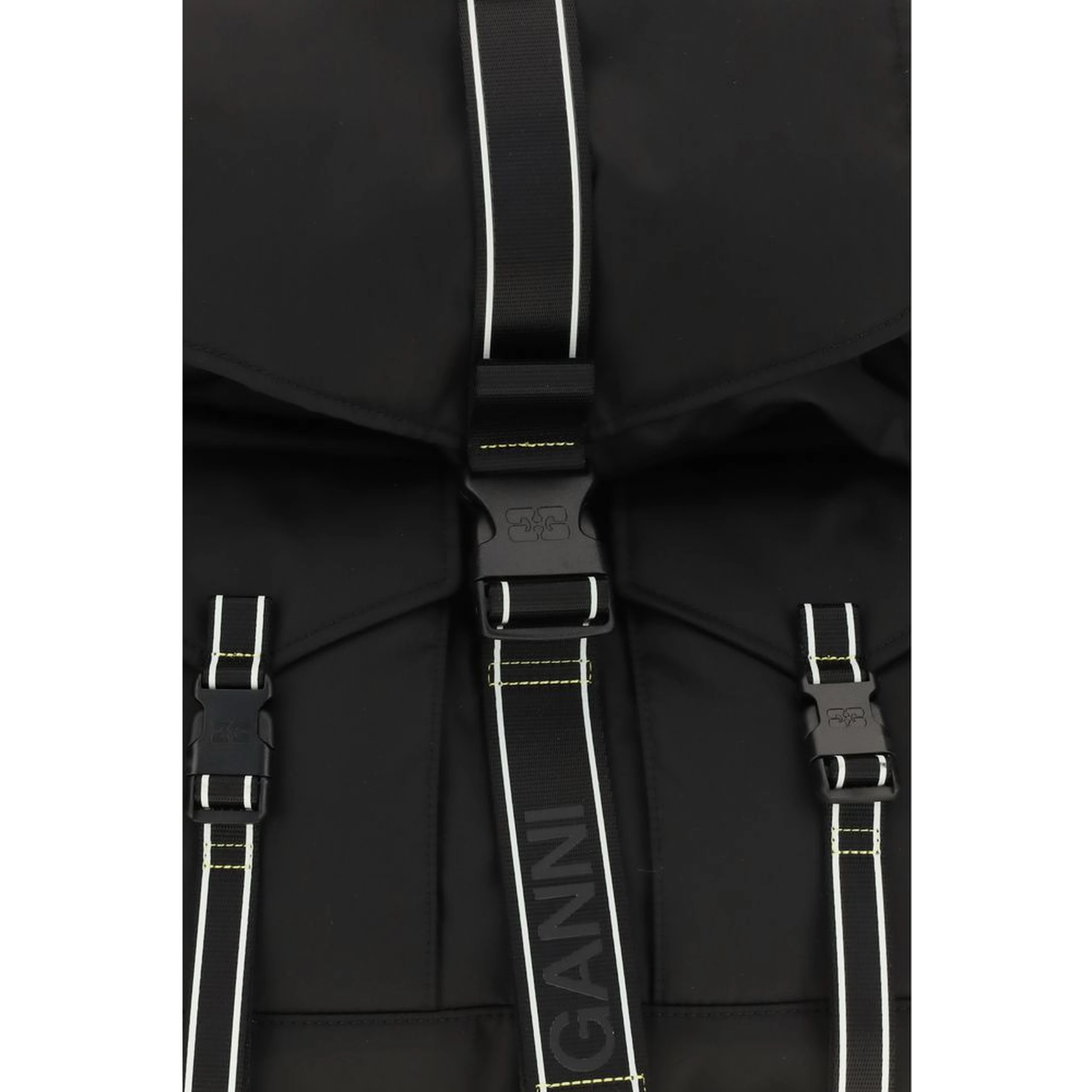 Black Recycled Polyamide Backpack