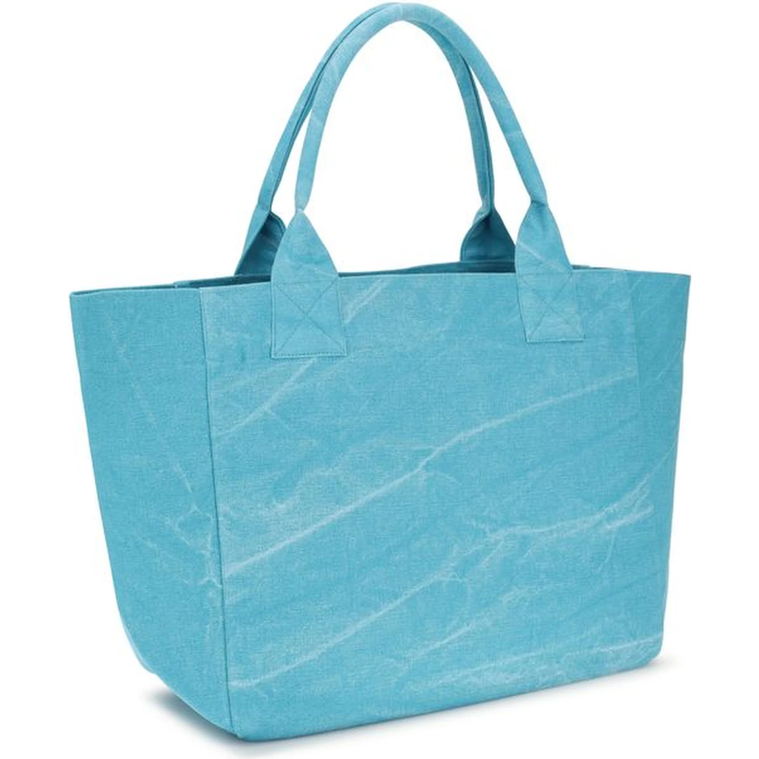 Blue Recycled Cotton Shoulder Bag