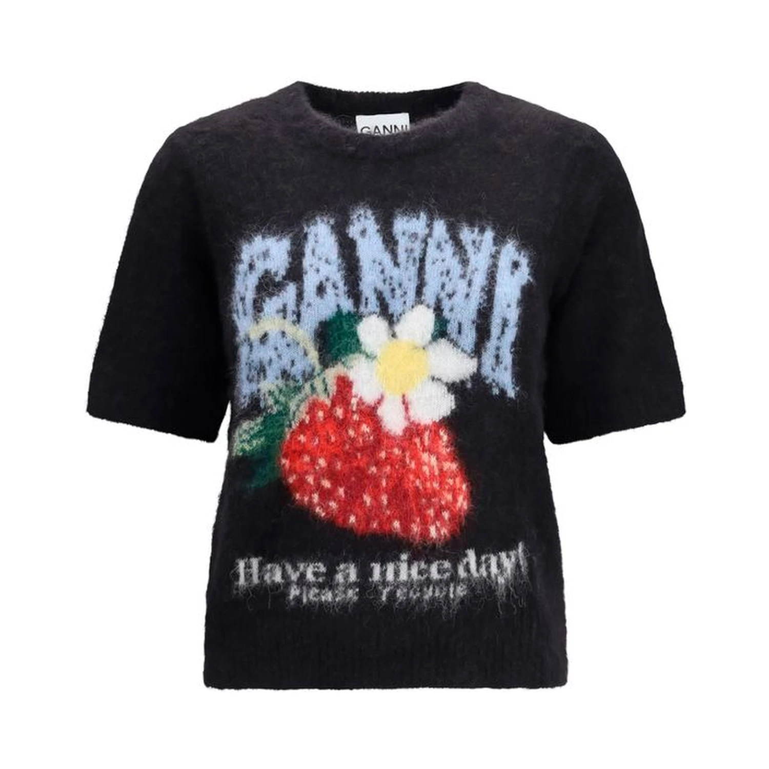 Black Alpaca Vicugna Pacos T-Shirt