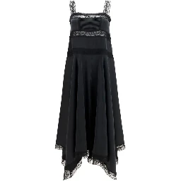Black Silk Cocktail Dress