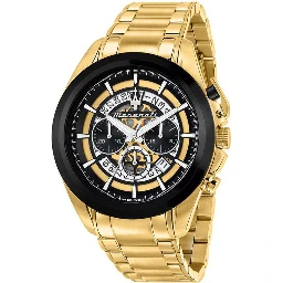 Gold Stainless Steel Dress Watch