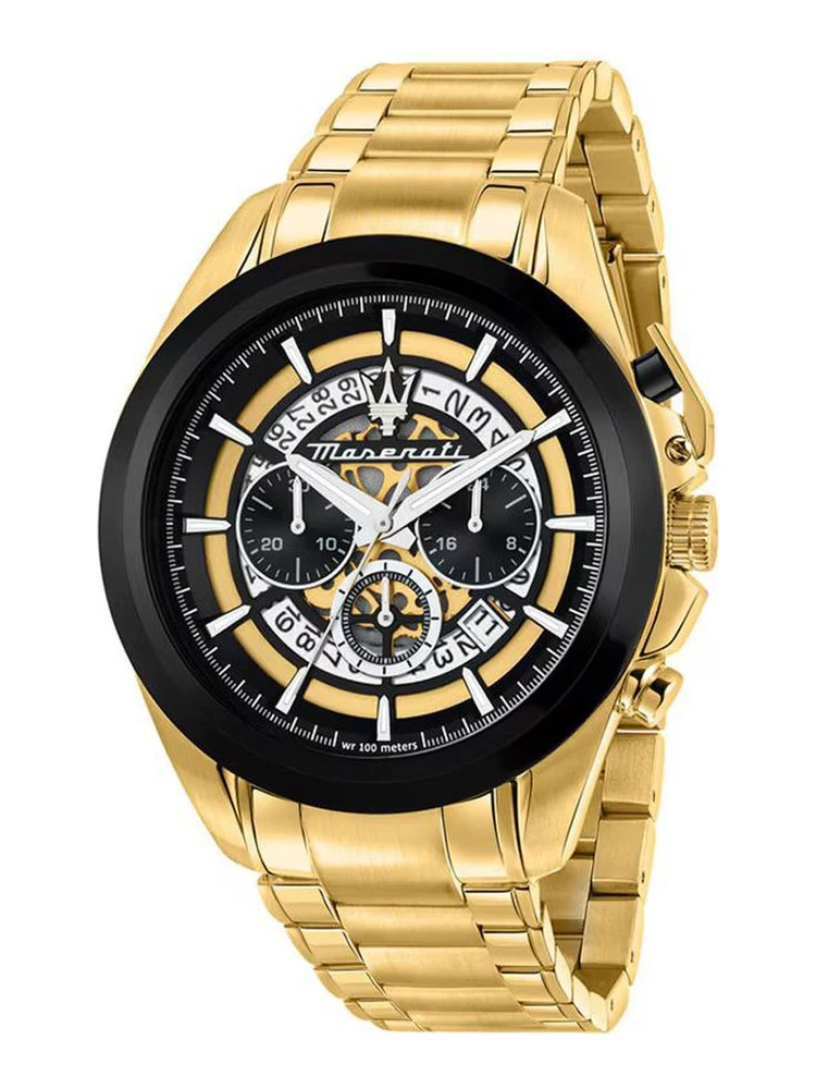 Gold Stainless Steel Dress Watch