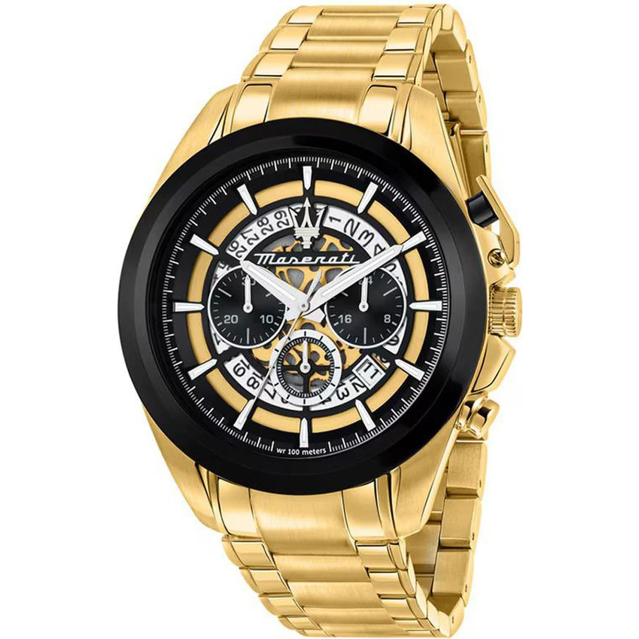 Gold Stainless Steel Dress Watch