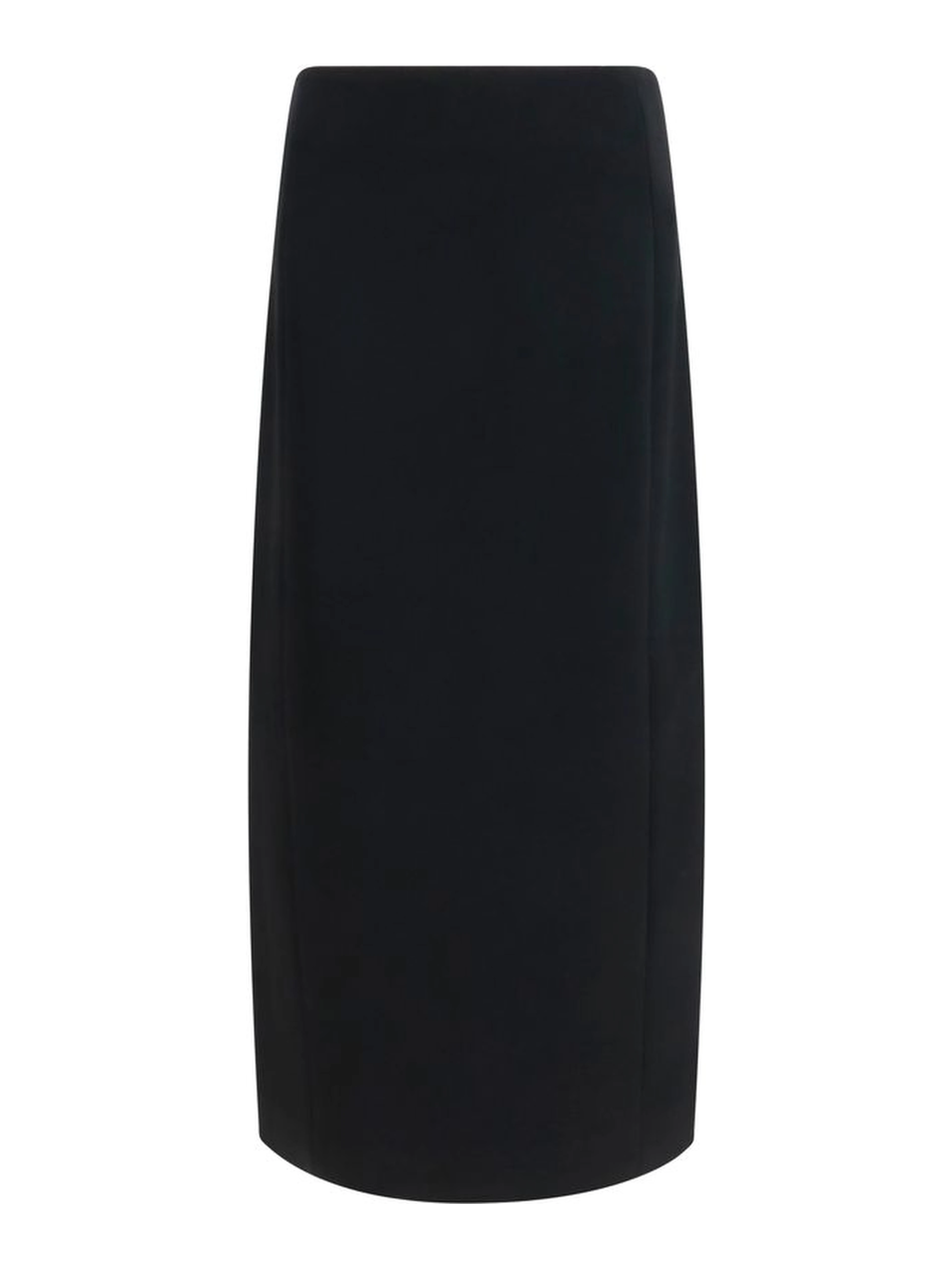 Black Acetate Long Skirt