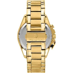 Gold Stainless Steel Dress Watch