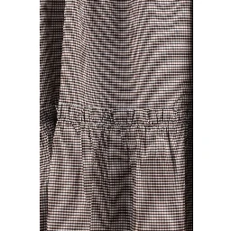 Brown Cotton Midi Skirt
