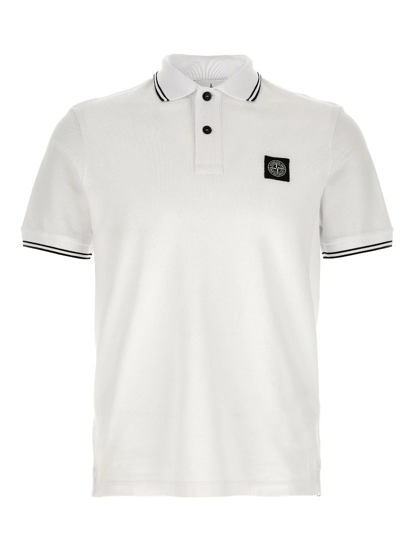 White Cotton Polo Shirt