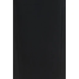 Black Acetate Long Skirt