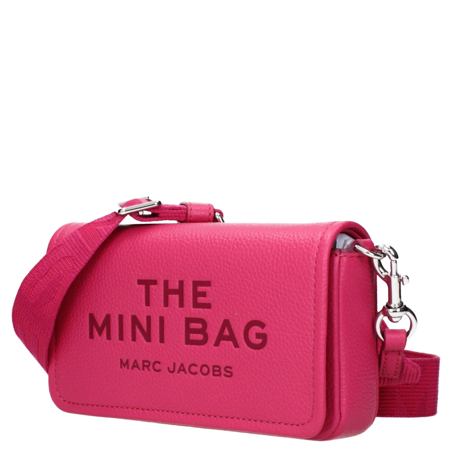 Pink Leather Crossbody Bag