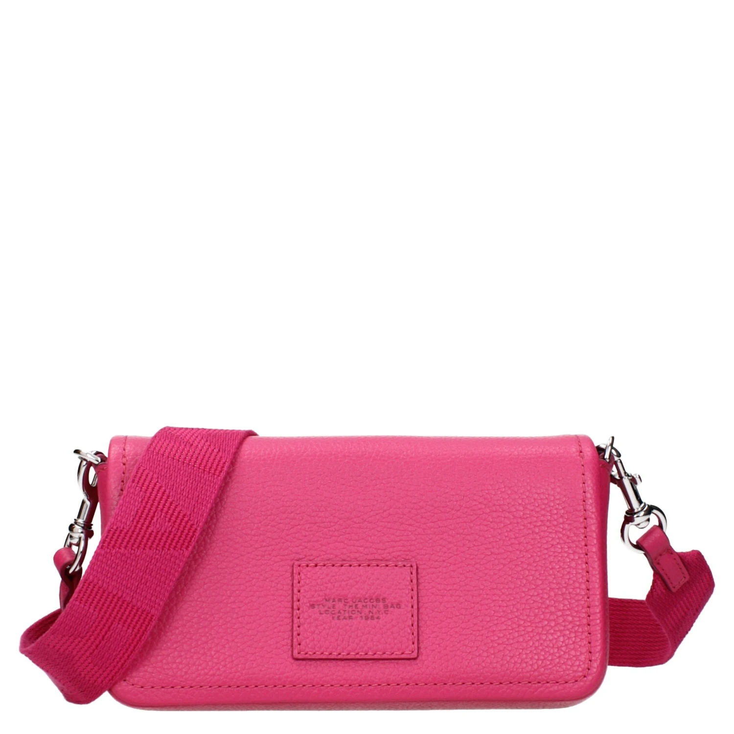 Pink Leather Crossbody Bag