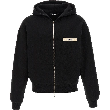 Black Cotton Sweatshirt
