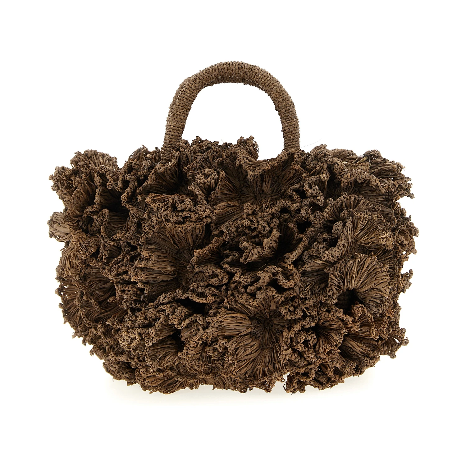 Brown Raffia Handbag