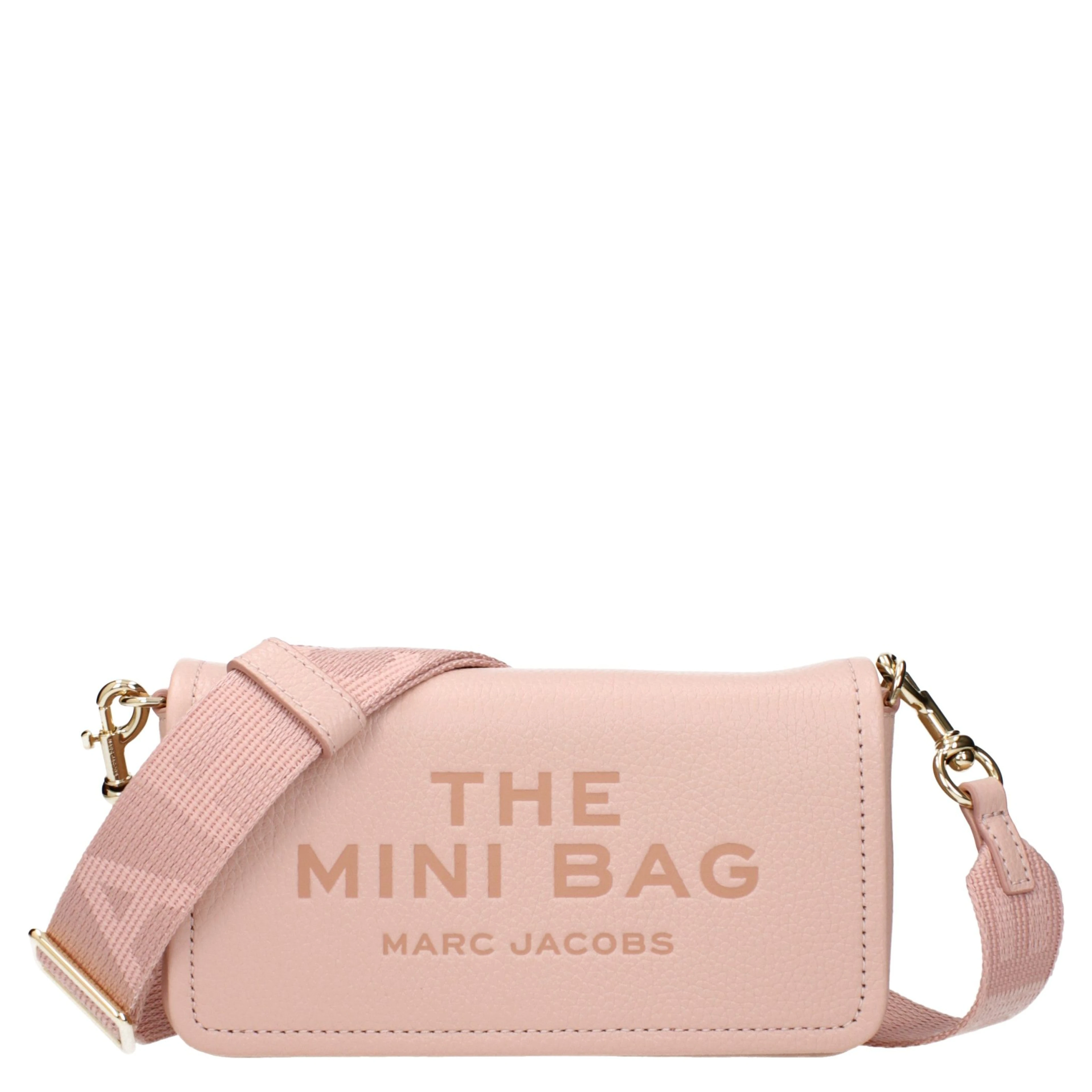 Pink Leather Crossbody Bag