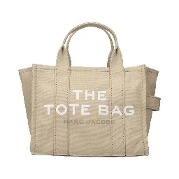 Beige Fabric Handbag
