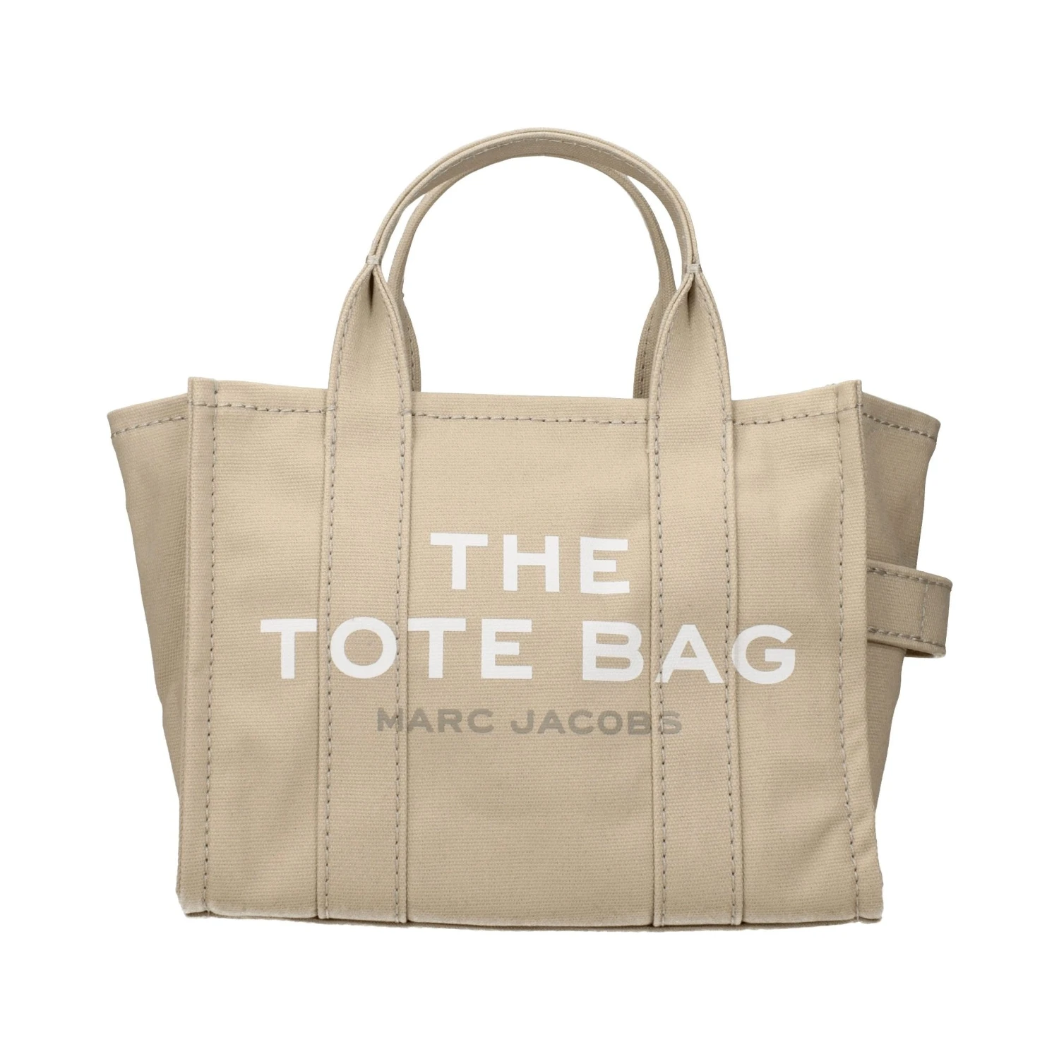 Beige Fabric Handbag