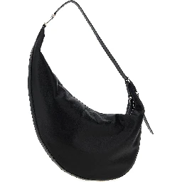 Black Calfskin Shoulder Bag