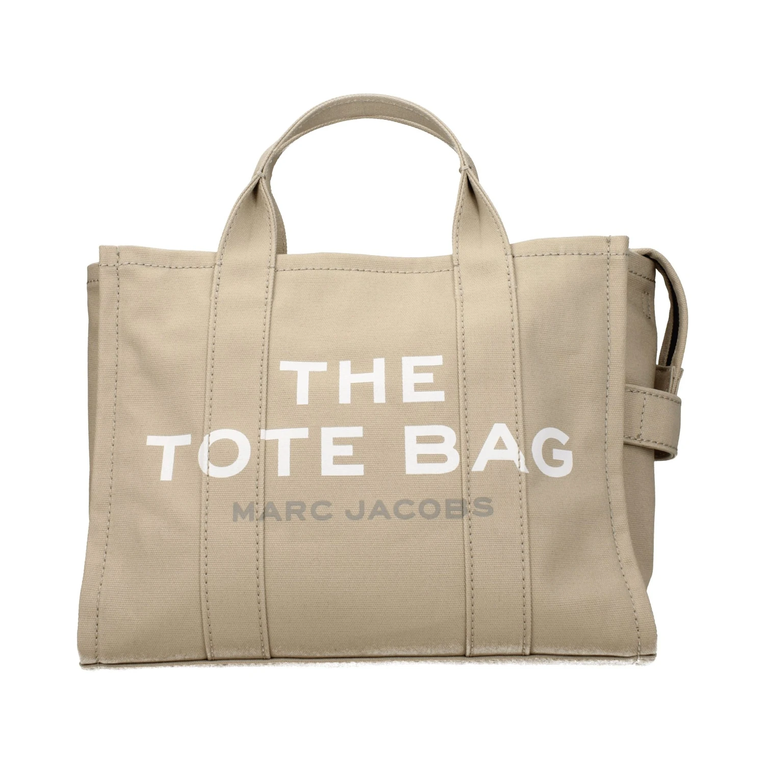 Beige Fabric Handbag