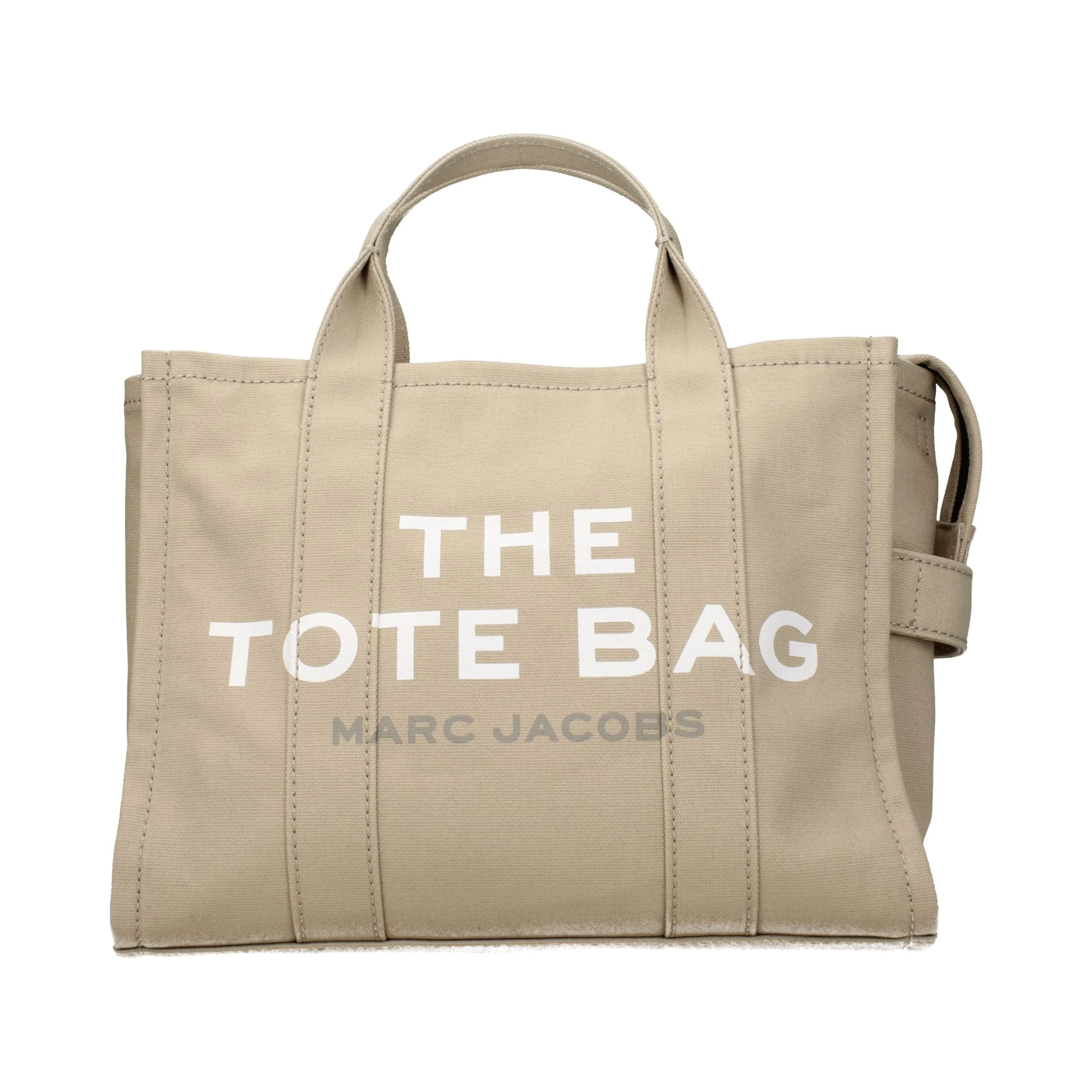 Beige Fabric Handbag