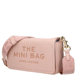 Pink Leather Crossbody Bag