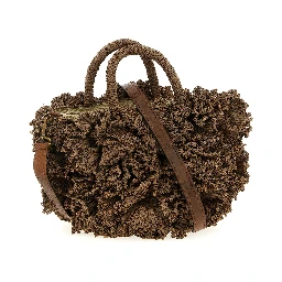 Brown Raffia Handbag