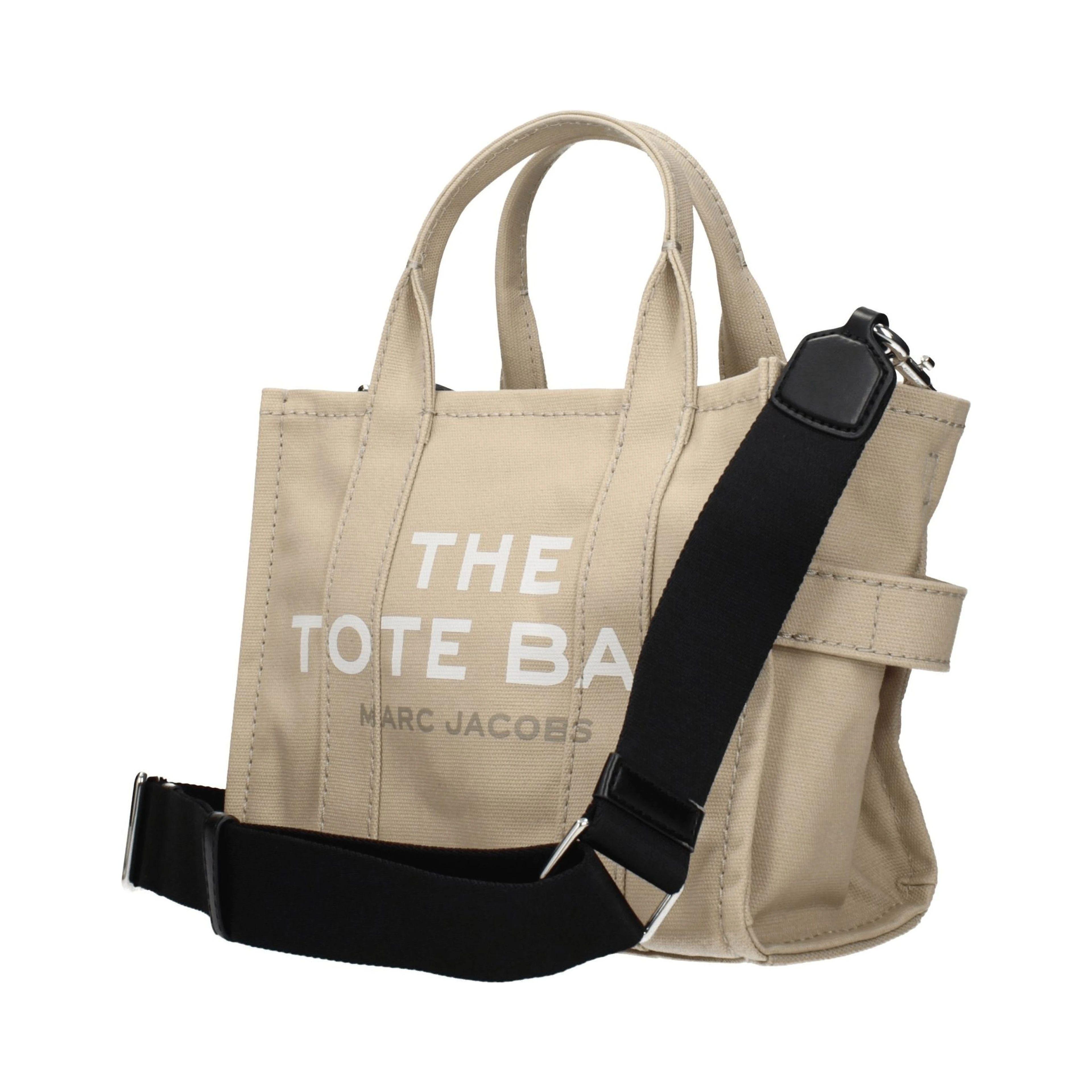 Beige Fabric Handbag