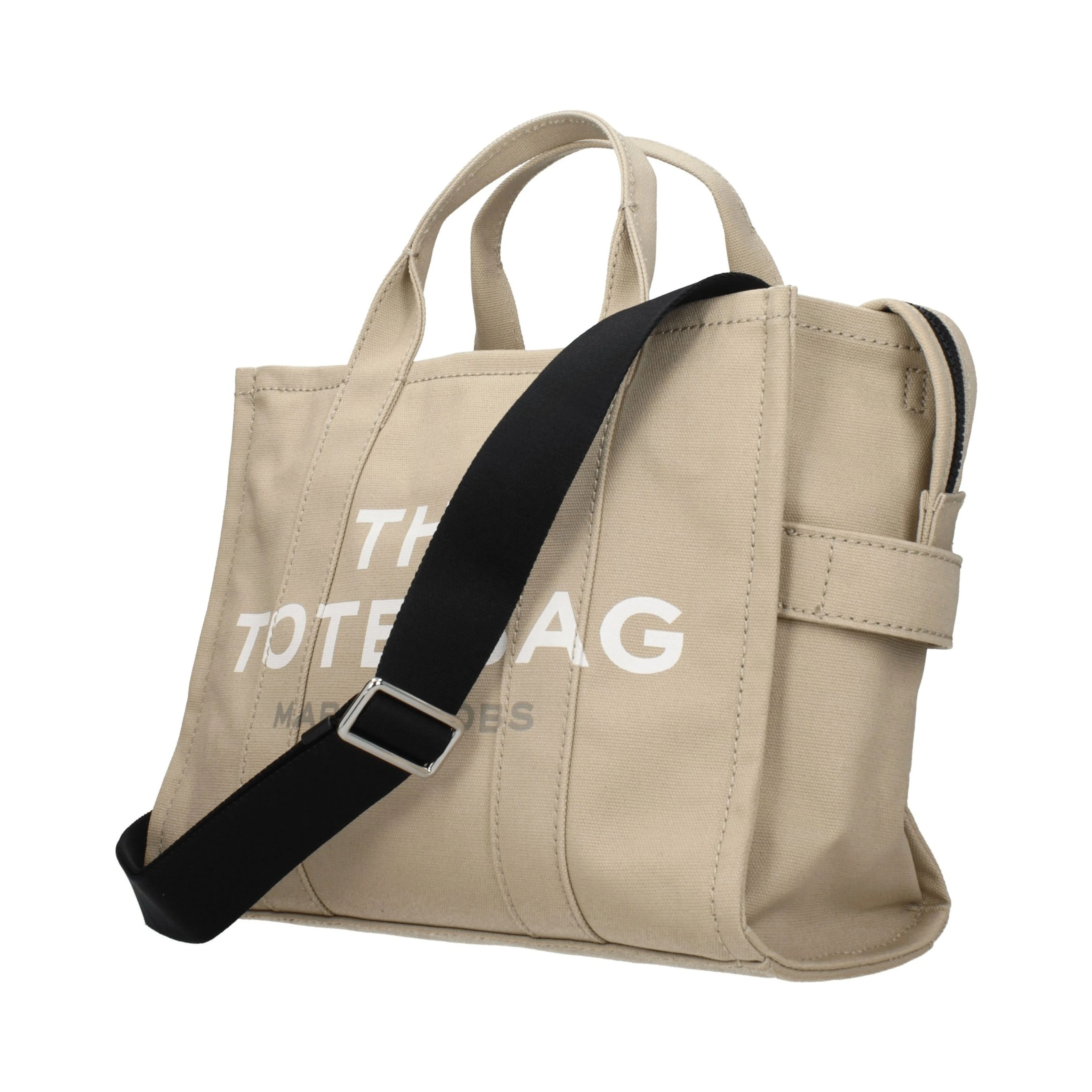 Beige Fabric Handbag