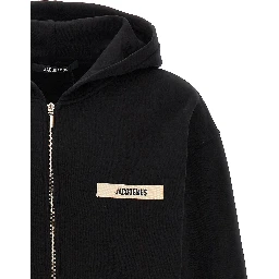 Black Cotton Sweatshirt