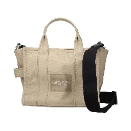 Beige Fabric Handbag