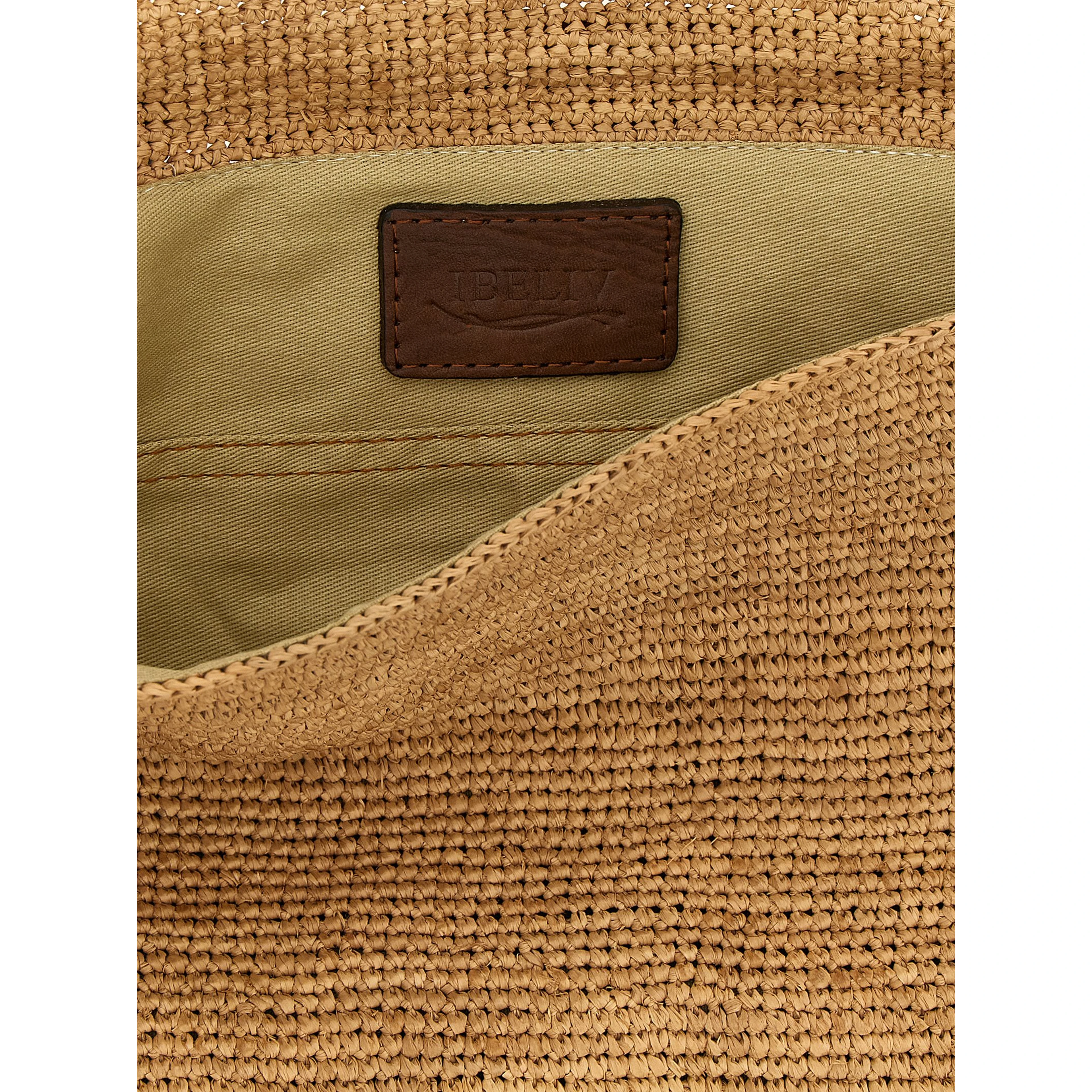Beige Raffia Handbag