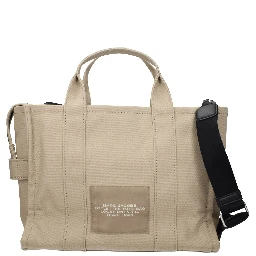 Beige Fabric Handbag