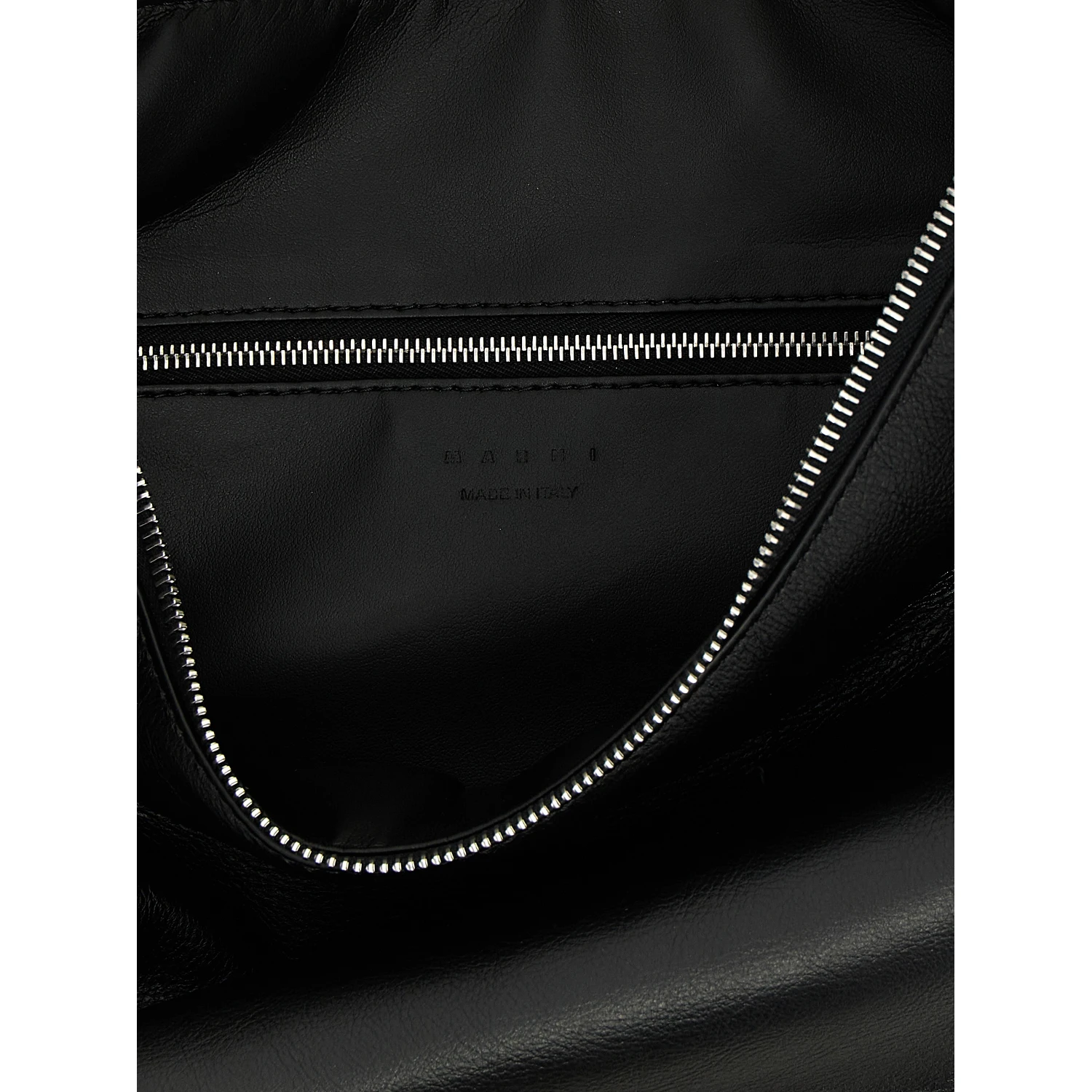 Black Calfskin Shoulder Bag