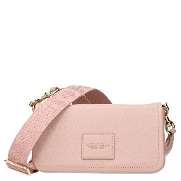 Pink Leather Crossbody Bag