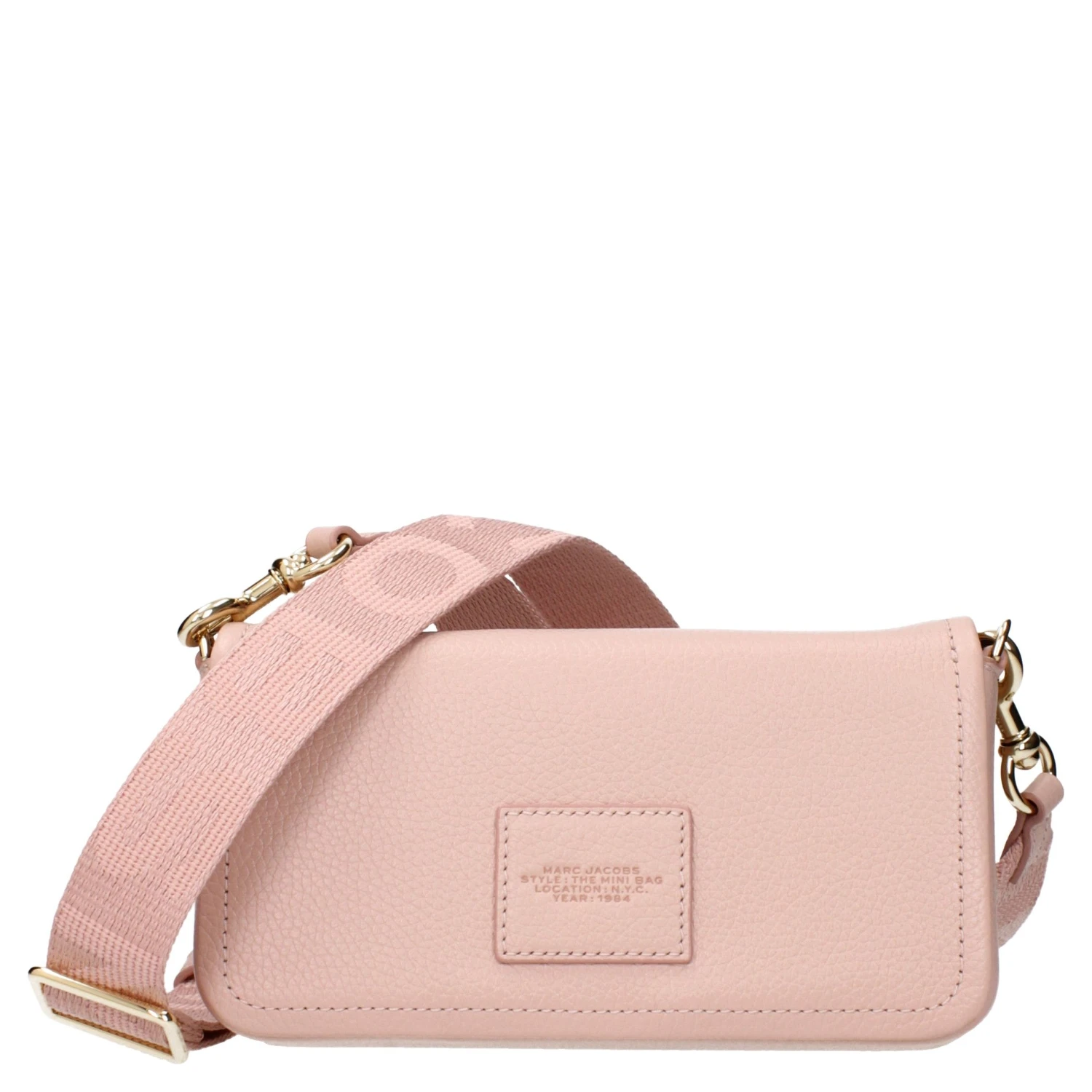 Pink Leather Crossbody Bag