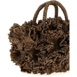 Brown Raffia Handbag