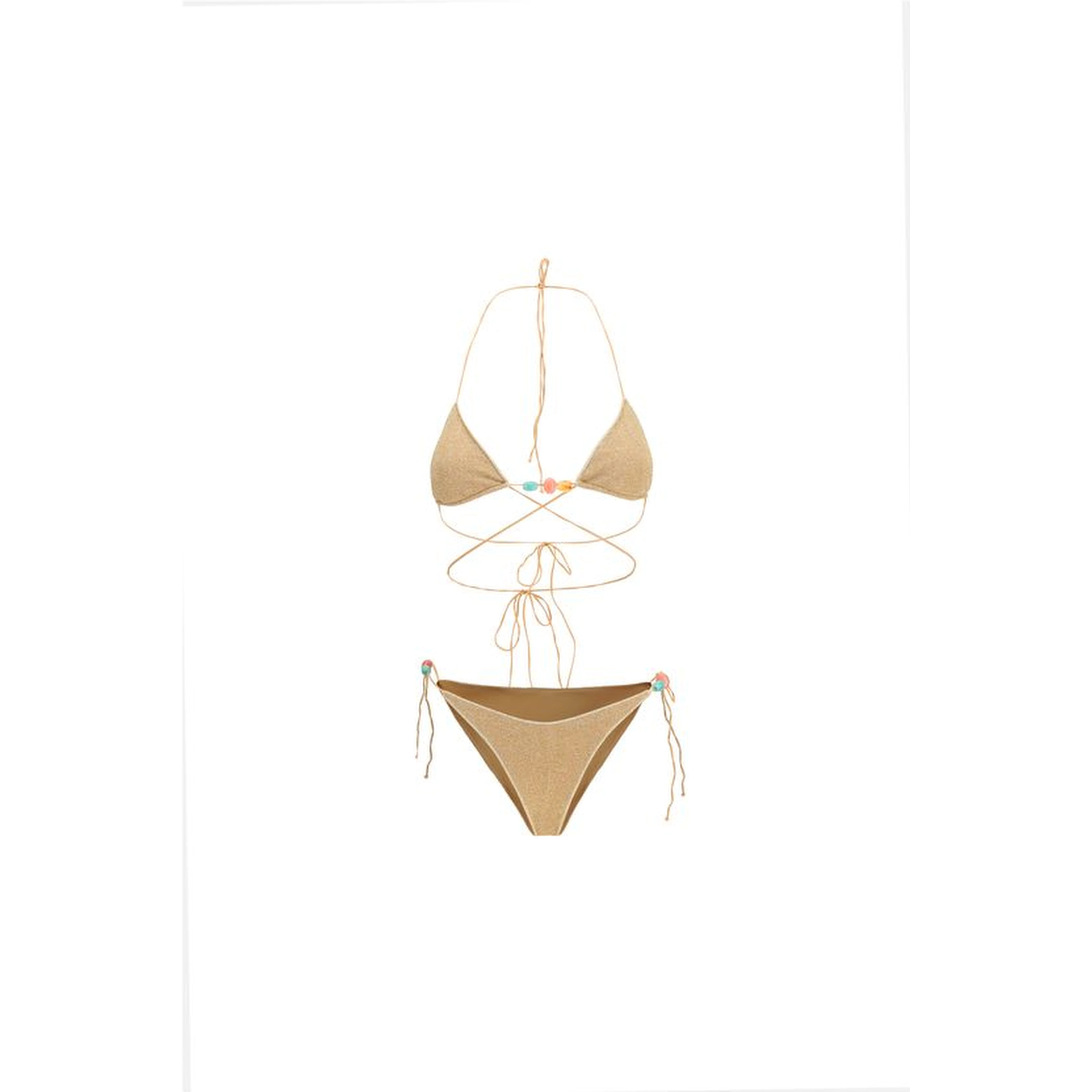 Gold Polyamide Bikini