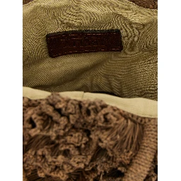 Brown Raffia Handbag